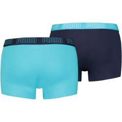 2er Pack PUMA Basic Trunk Boxershorts aqua / blue XL