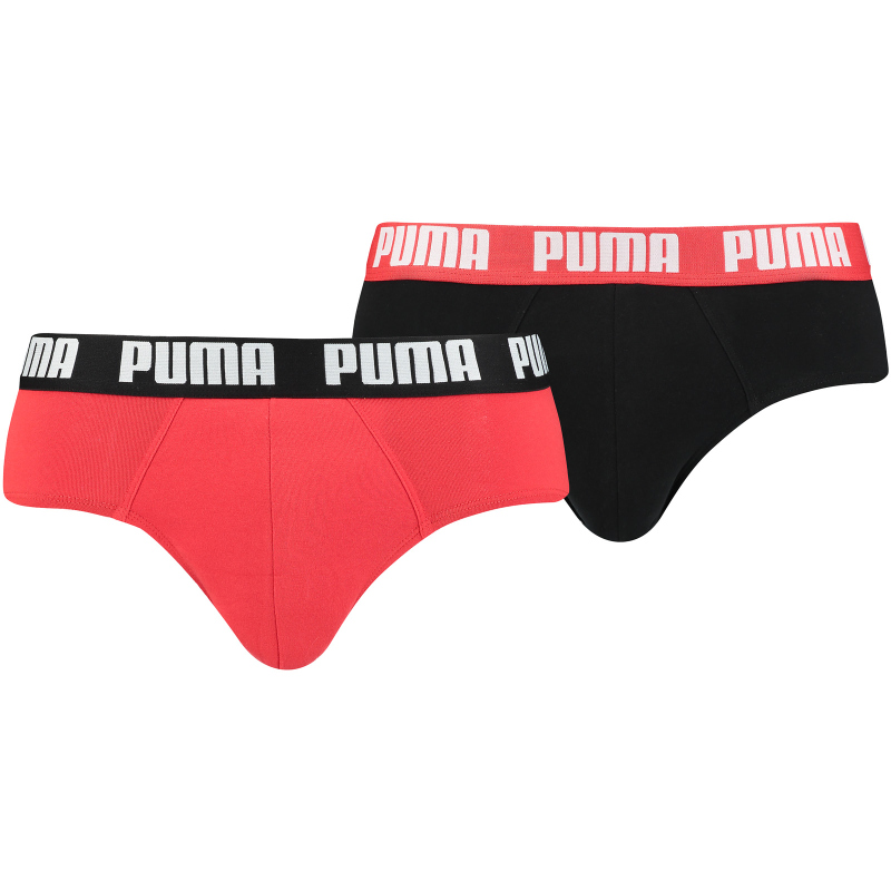 2er Pack PUMA Basic Brief Unterhose red / black M