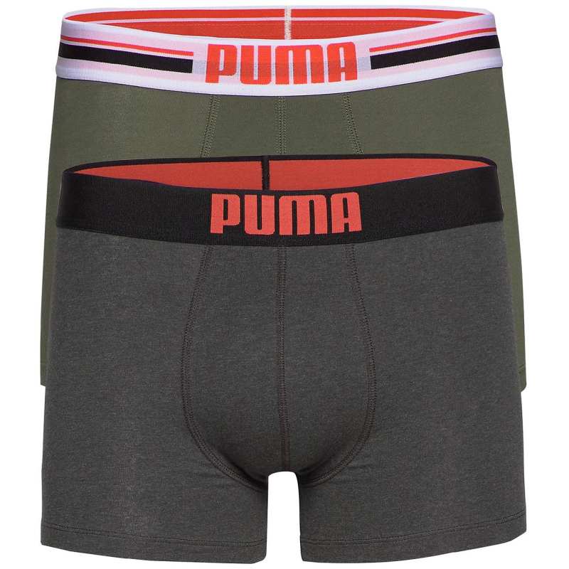 2er Pack PUMA Placed Logo Boxershorts Limited Edition army green S