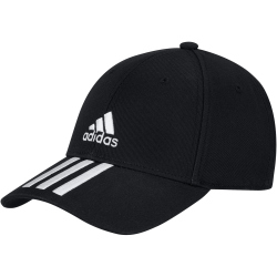 adidas Baseball 3-Streifen Twill Cap black/white/white