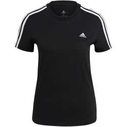 adidas Essentials 3-Streifen T-Shirt Damen black/white M