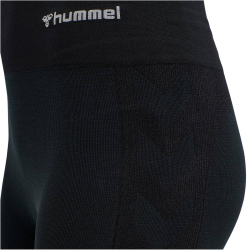 hummel hmlCLEA Seamless Mid-Waist Leggings Damen black melange M