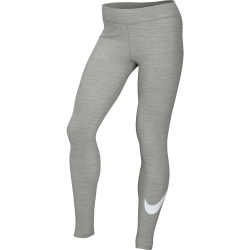 NIKE Sportswear Essential Mid-Rise Leggings Damen 063 - dk grey heather/white S