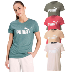 PUMA Essentials Logo Heather T-Shirt Damen