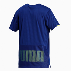 PUMA Train Graphic kurzarm Trainingsshirt Herren elektro blue S