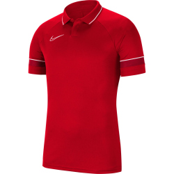 NIKE Dri-FIT Academy Fußball Poloshirt university red/white/gym red/white L