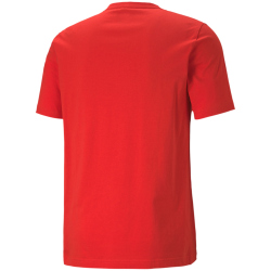 PUMA Ess+ Metallic 2 Col Logo T-Shirt Herren high risk red L