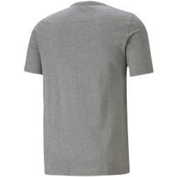 PUMA Ess+ Metallic Embroidery Logo T-Shirt Herren medium gray heather S