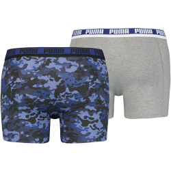 4er Pack PUMA Men Camouflage Boxershorts blue / grey melange L