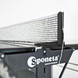 Sponeta S 3-47 e Tischtennisplatte Sportline Outdoor + Abdeckhülle + Schläger Set