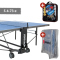 Sponeta S 4-73 e Tischtennisplatte Expertline Outdoor + Abdeckhülle + Schläger Set