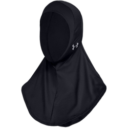 UNDER ARMOUR Sport Hijab Kopftuch Damen black/black/silver XS/S