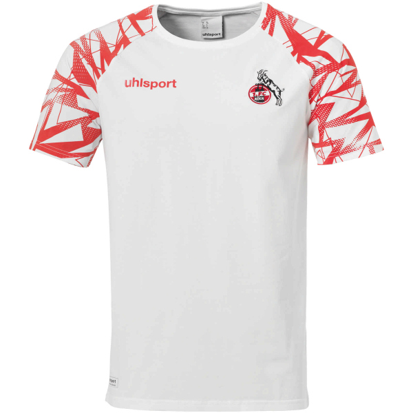 uhlsport 1 FC Köln Sportswear Shirt Herren T-Shirt Rundhals kurzarm Effzeh Fan 