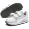 PUMA Cabana Racer Glitz Baby-Sneaker mit Klettverschluss PUMA silver/PUMA white 26