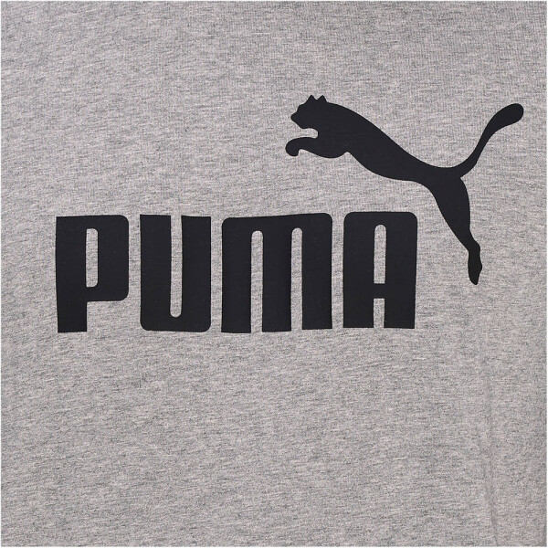 PUMA Essential Logo T-Shirt Herren medium gray heather S
