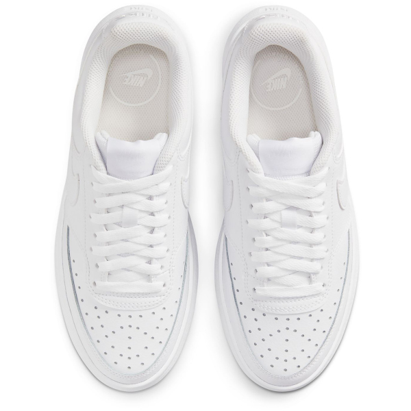 NIKE Court Vision Alta Sneaker Damen 100 - white/white-white 37.5
