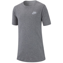 NIKE Sportswear T-Shirt Jungen dk grey heather/white XL (158-170 cm)