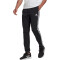 adidas Essentials Single Jersey Tapered Open 3-Streifen Jogginghose Herren black/white XS