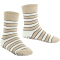 FALKE Simple Stripes Socken Kinder sand melange 23-26