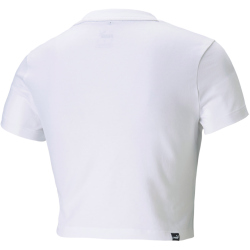 PUMA Essentials Slim Logo Cropped T-Shirt Damen
