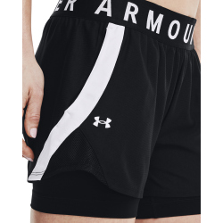 UNDER ARMOUR Play Up 2in1 Shorts Damen 001 - black/black/white M