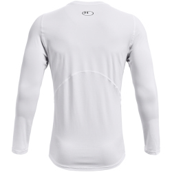 UNDER ARMOUR HeatGear Armour Fitted langarm Sportshirt Herren 100 - white/black L