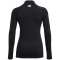 UNDER ARMOUR HeatGear Authentics Stehkragen-Shirt Damen 001 - black/white S