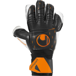 uhlsport Speed Contact Soft Flex Frame Torwarthandschuhe mit Fingerschutz Herren schwarz/weiß/fluo orange 6