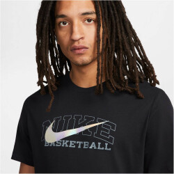 NIKE Dri-FIT Swoosh Basketball T-Shirt Herren 010 - black L