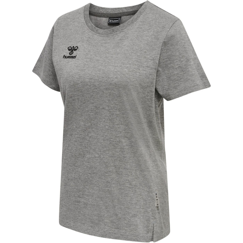 hummel MOVE Grid T-Shirt Damen 2006 - grey melange XS