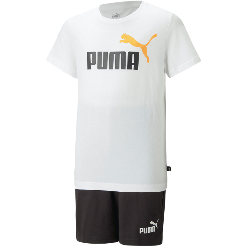 Jungen + 27,95 Jersey PUMA T-Shirt Set € black PUMA 176, Freizeit 57 Hose white/PUMA - Shorts