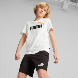 PUMA Shorts Jersey Set Freizeit T-Shirt + Hose Jungen 57 - PUMA white/PUMA black 176