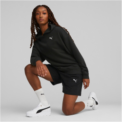 PUMA Loungewear Jogginganzug mit Shorts Damen 01 - PUMA black S