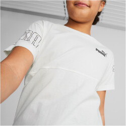PUMA Power Colorblock T-Shirt Mädchen 02 - PUMA white 140