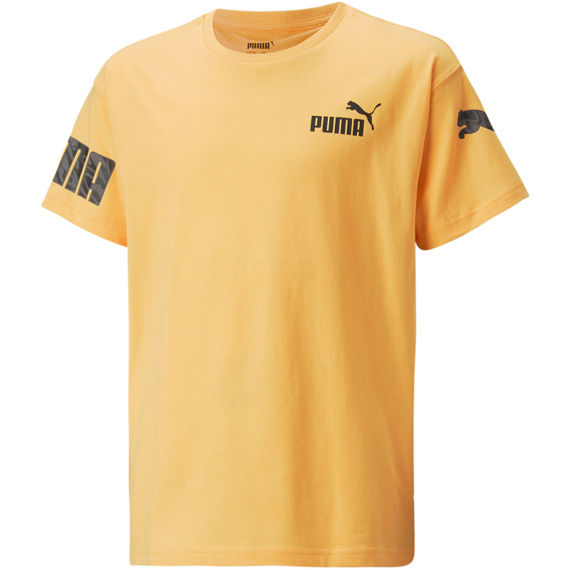 PUMA Power Sommer T-Shirt Jungen 40 - mustard seed 140