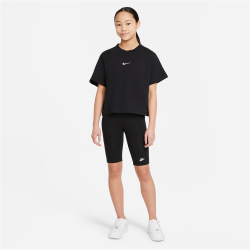 NIKE Sportswear T-Shirt Mädchen 010 - black/white L (146-156 cm)